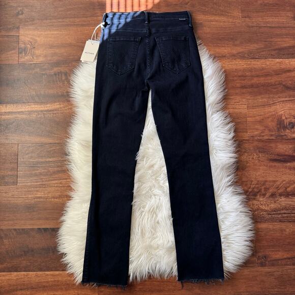 MOTHER Women's Straight Leg Jeans - Deep Blue - Picture 4 of 8